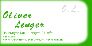 oliver lenger business card